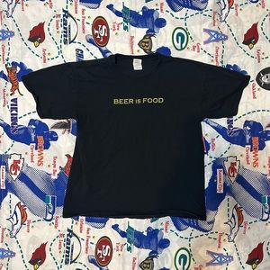 Vintage Beer is Food Des Moines Iowa Brewing Funny Heavy T Shirt